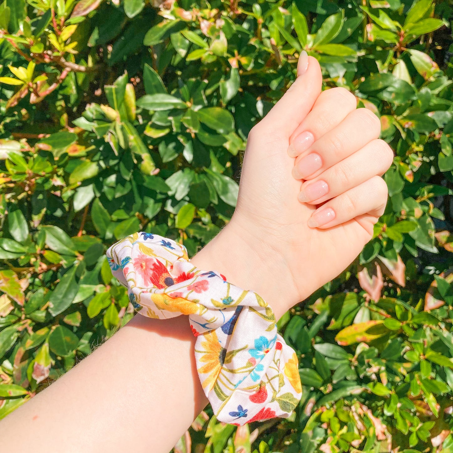 Wildflower Poppy Jumbo Scrunchie