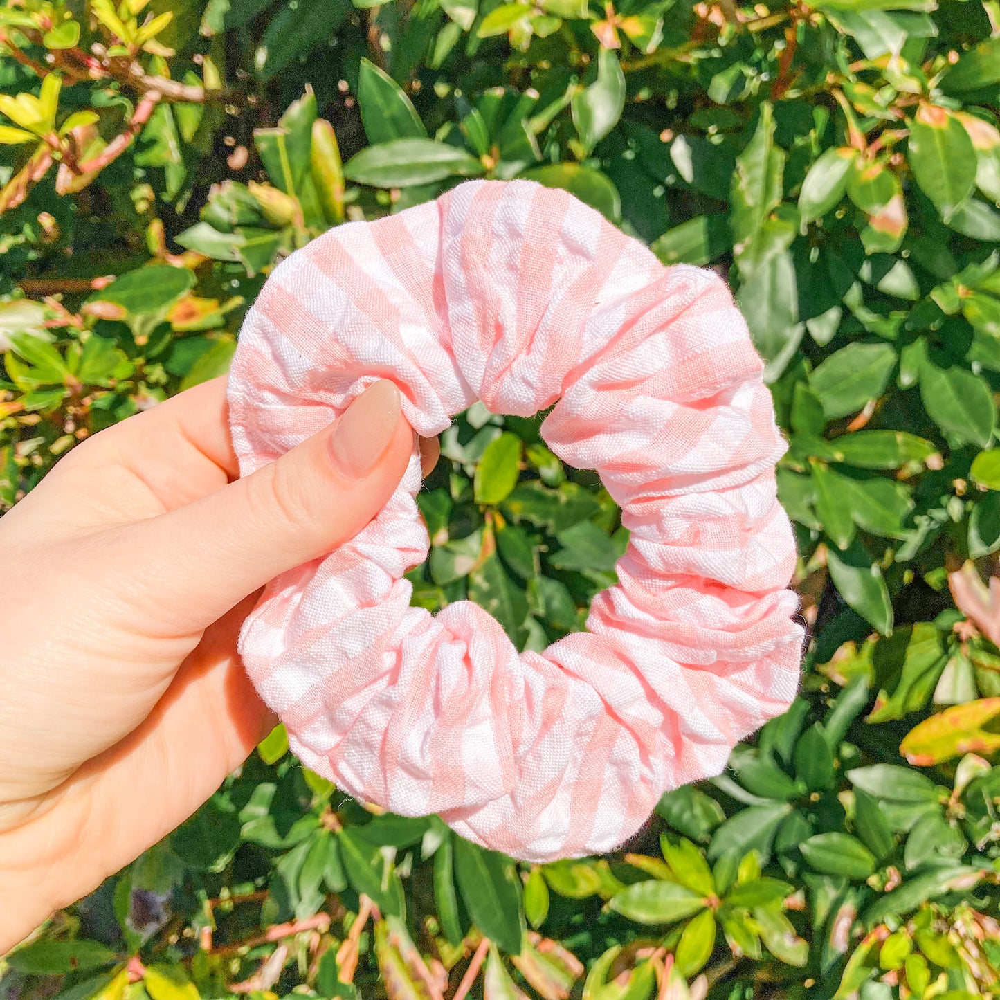 Pink Picnic Hair Scrunchie