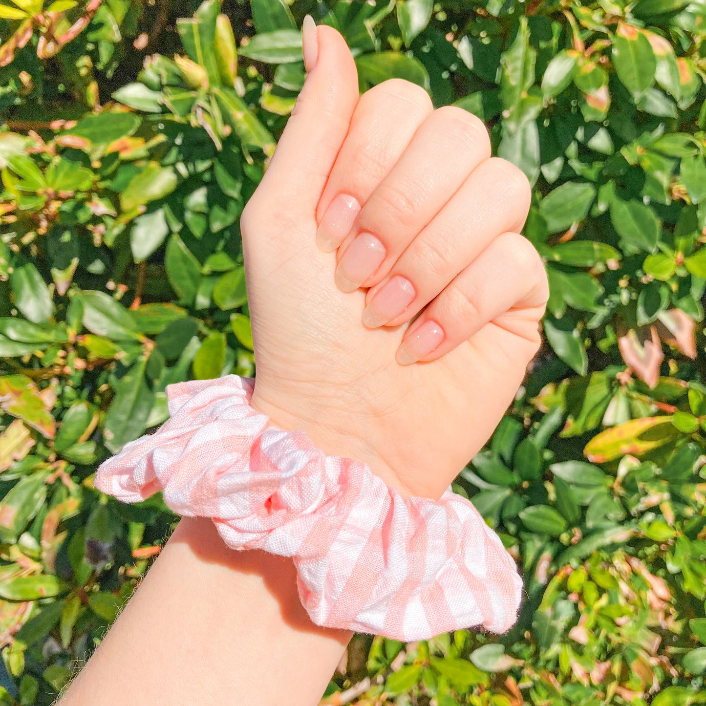 Pink Picnic Hair Scrunchie