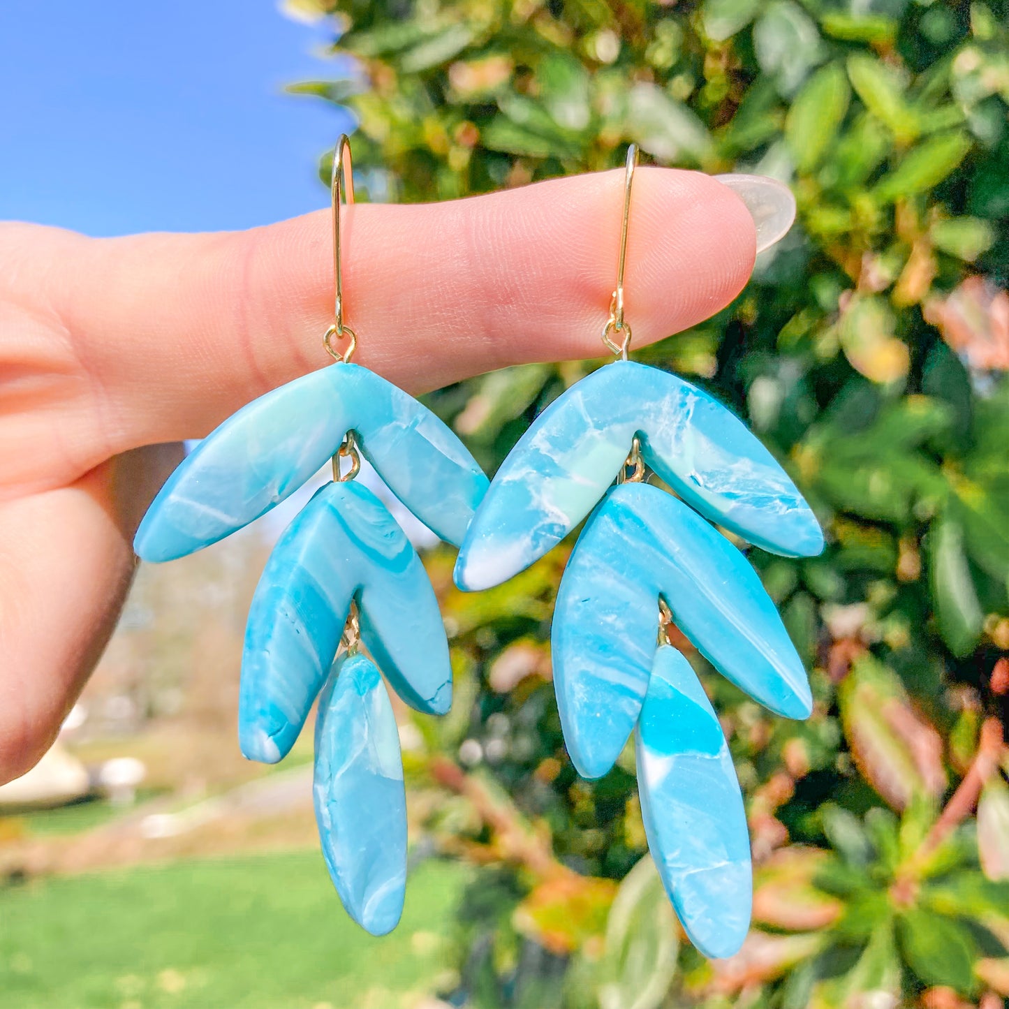 Sunny Skies Tiered Clay Earrings