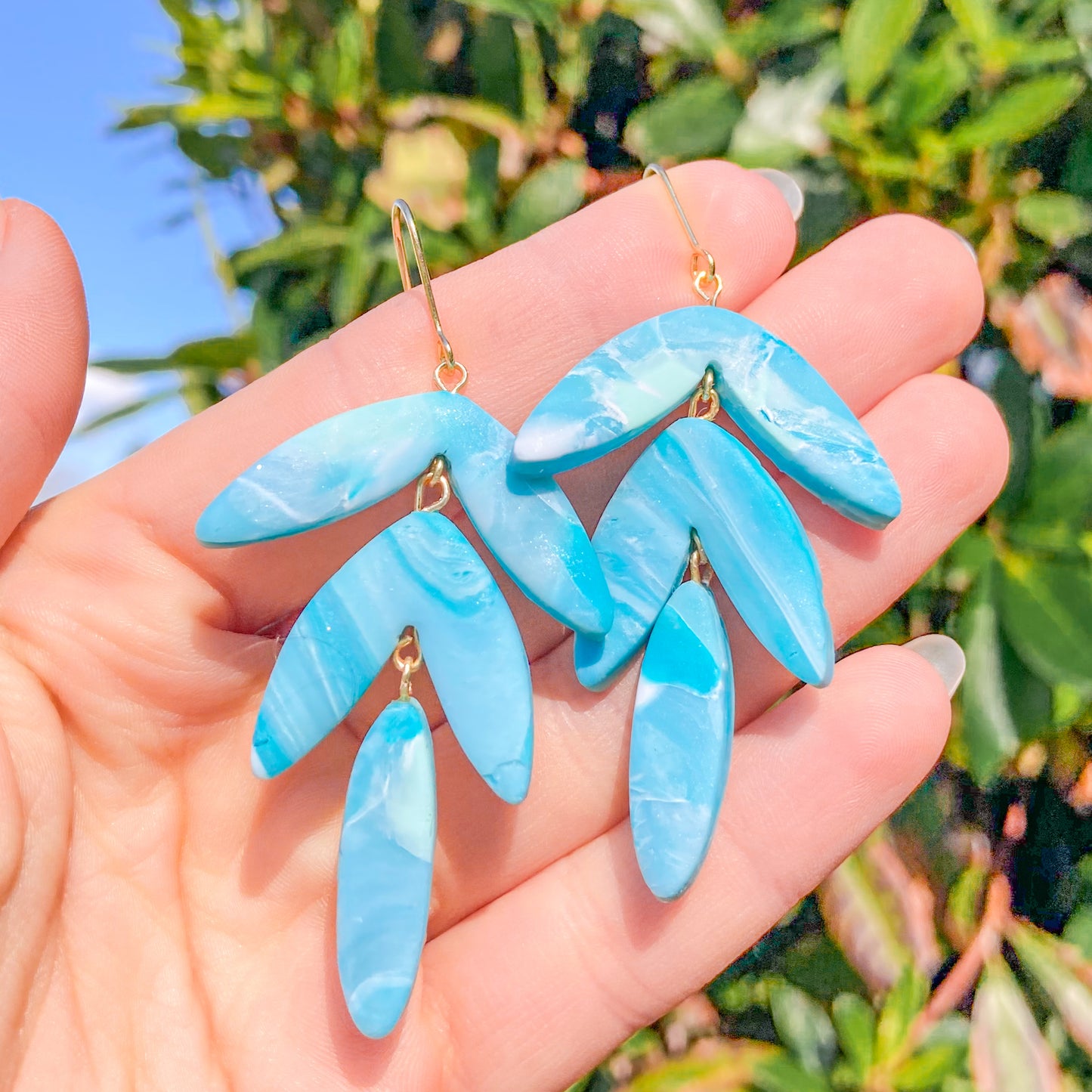 Sunny Skies Tiered Clay Earrings