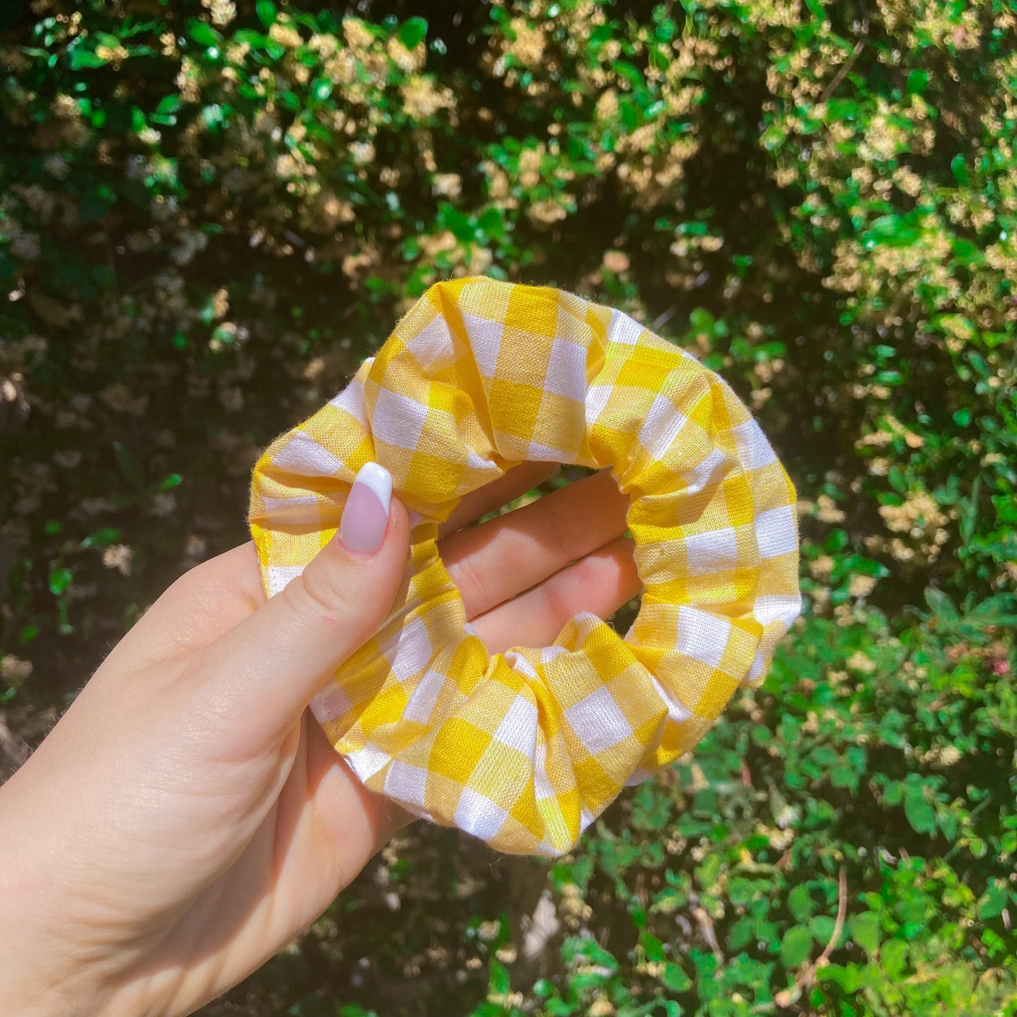 Yellow Picnic Hair Scrunchie