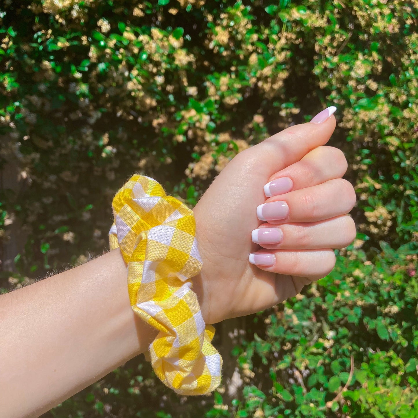 Yellow Picnic Hair Scrunchie