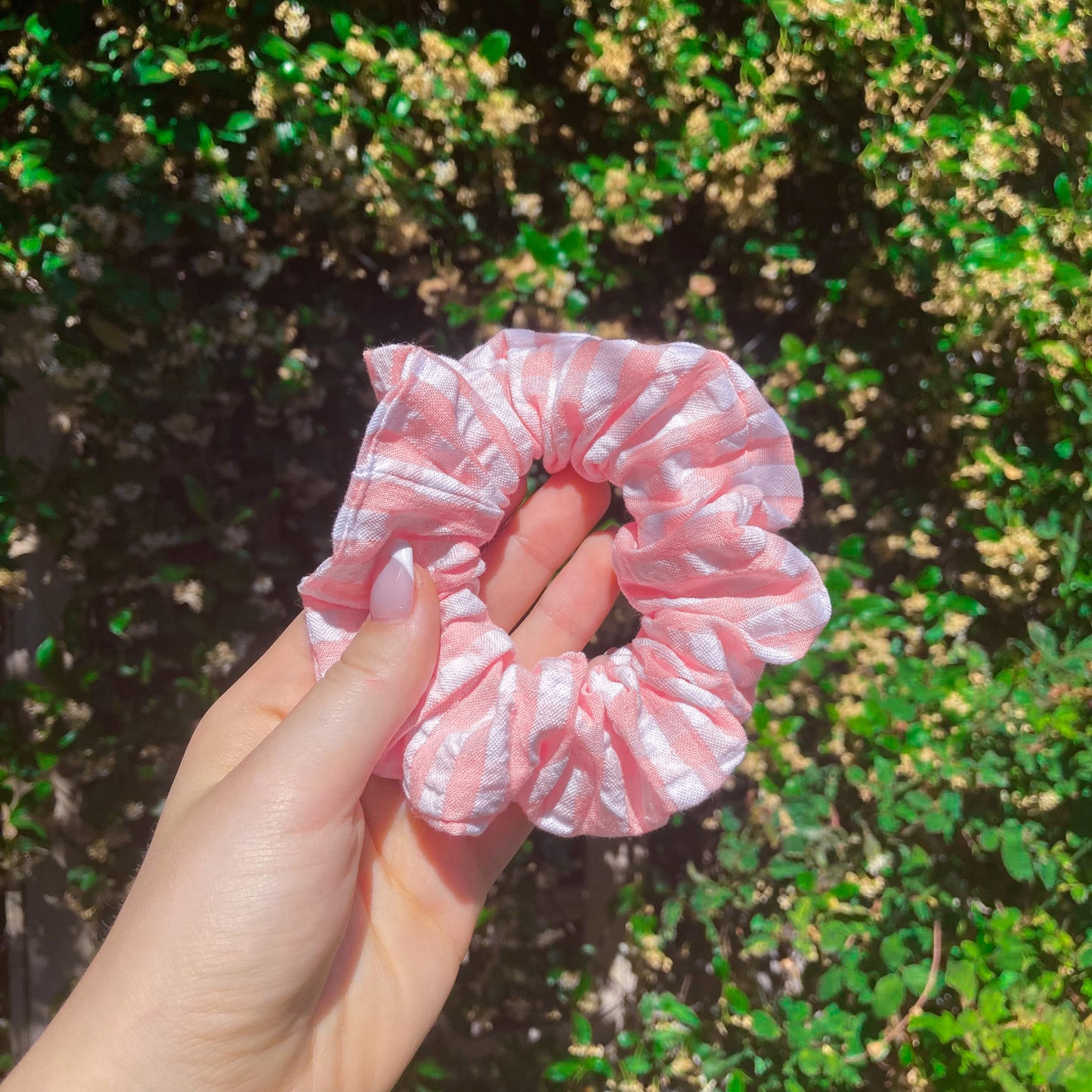 Pink Picnic Hair Scrunchie