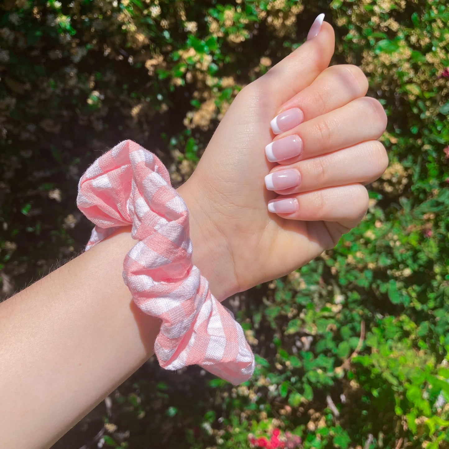 Pink Picnic Hair Scrunchie